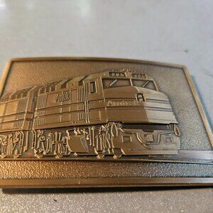 belt buckle amtrack train railroad buckle  mens